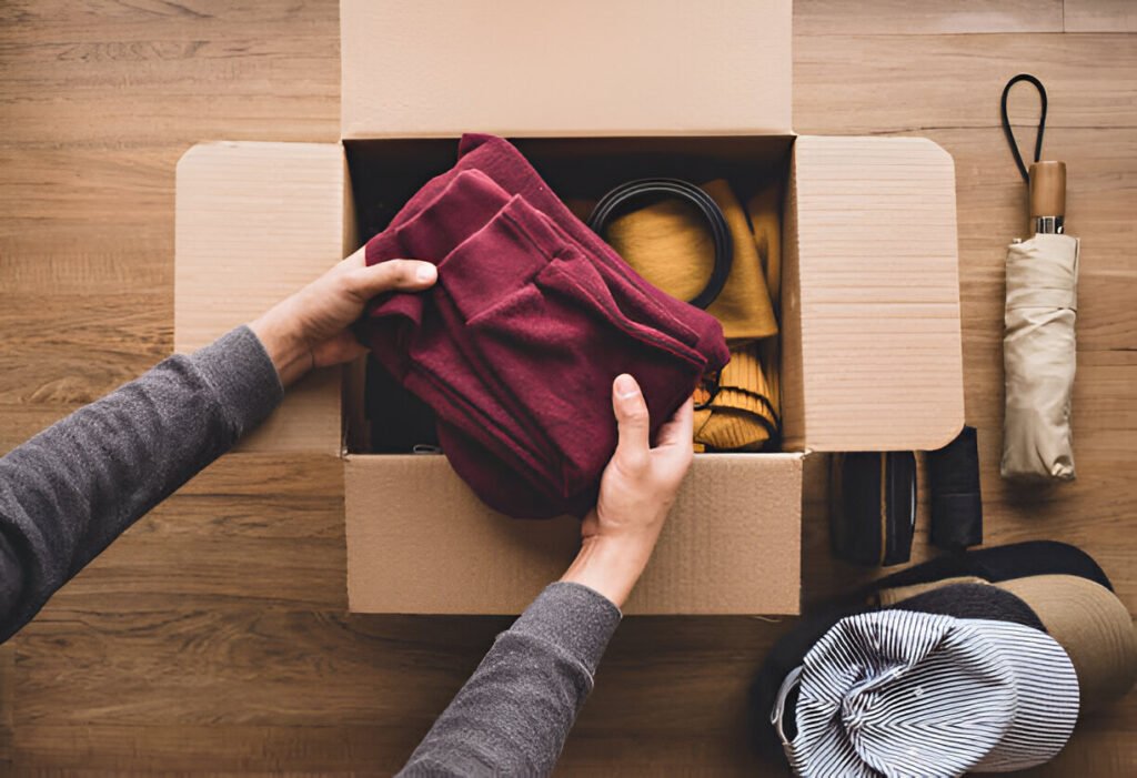 pack clothes for moving