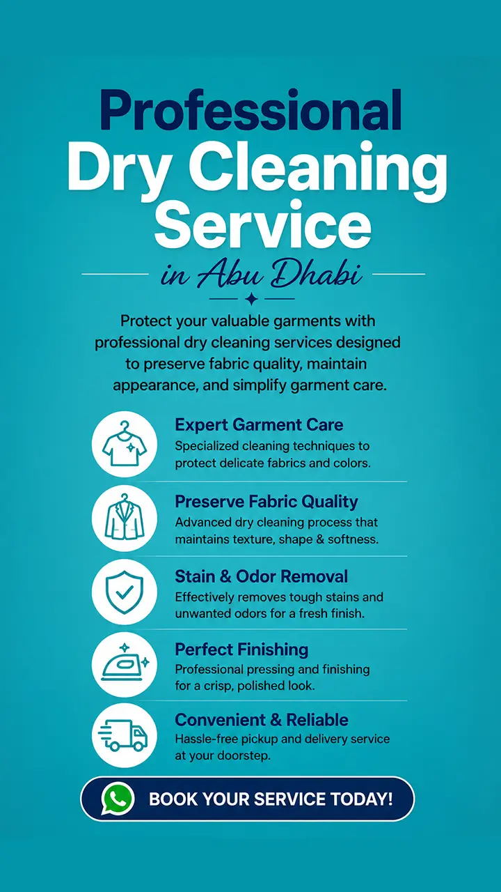 Professional Dry Cleaning Service in Abu Dhabi M
