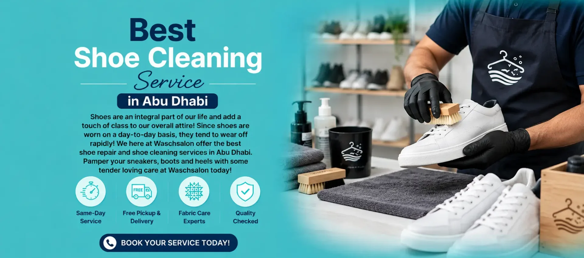 Shoe Cleaning Desktop Banner Image